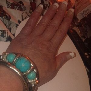 Turquoise and Silver Women's Bracelet